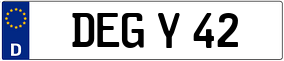 Trailer License Plate
